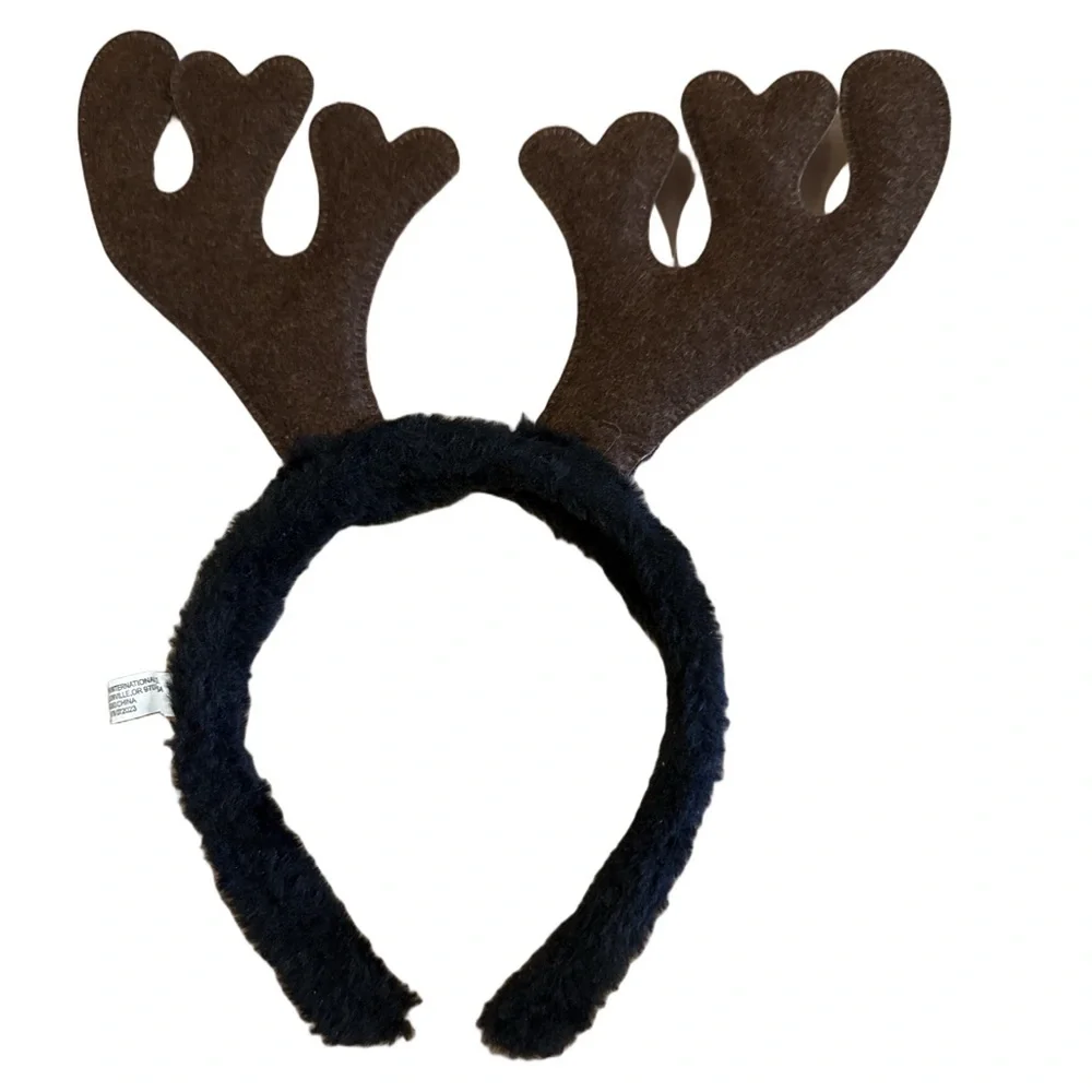 Brown Reindeer Antler Headband